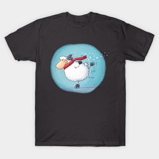 Adorable Sheepzie Skating T-Shirt